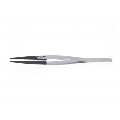 ideal-tek 130 mm, Stainless Steel, Flat, Straight, Tweezer
