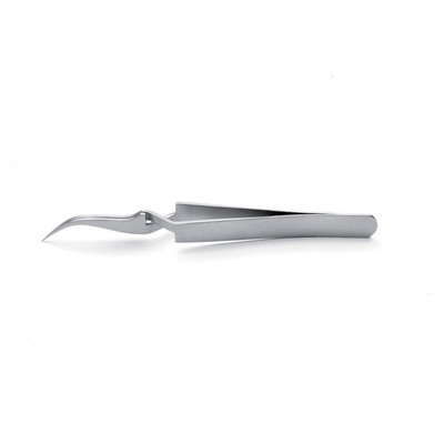 ideal-tek 115 mm, Stainless Steel, Curved, Fine, Tweezer