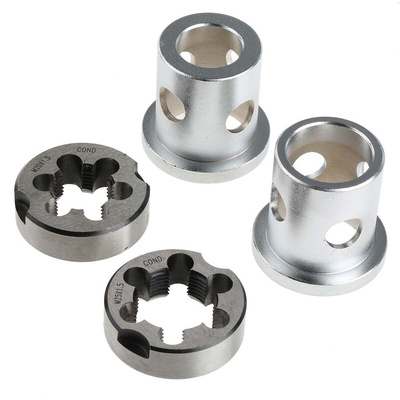 RS PRO 5-Piece HSS Die Set, M25 - M20 Taps, M25 - M20 Dies