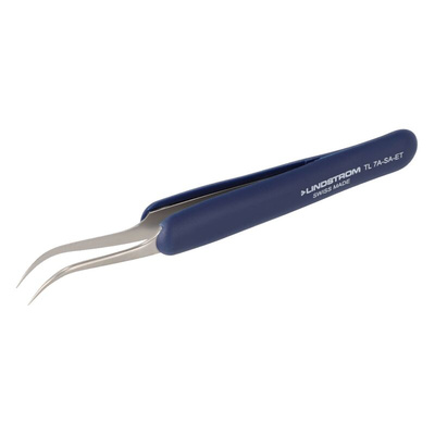 Lindstrom 122 mm, Stainless Steel, Bent, Tweezer