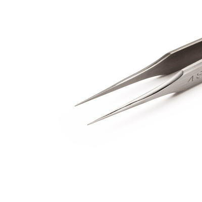 Weller Erem 110 mm, Stainless Steel, Pointed; Relieved, Tweezers