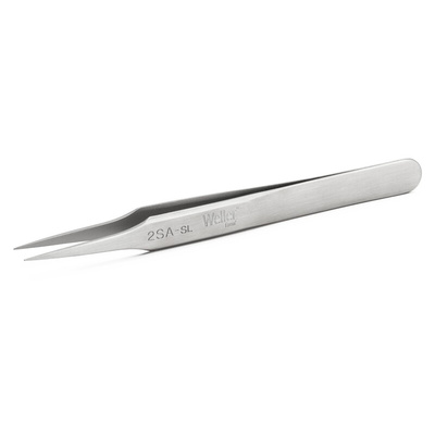 Weller Erem 115 mm, Stainless Steel, Pointed; Relieved, Tweezers