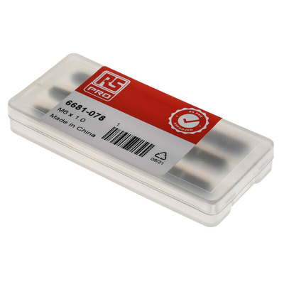 RS PRO Threading Tap, M6 Thread, 1.0mm Pitch, Metric Standard