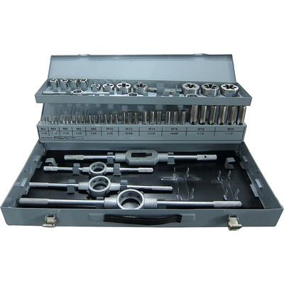 RS PRO 54-Piece HSS Tap & Die Set, M3 - M20 Taps, M3 - M20 Dies