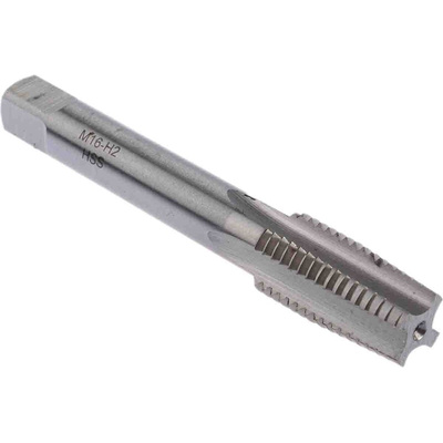 RS PRO Threading Tap, M16 Thread, 2.0mm Pitch, Metric Standard, Hand Tap