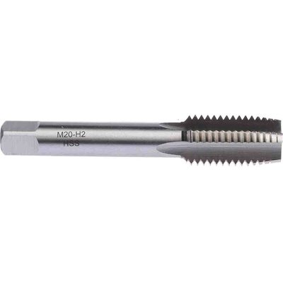 RS PRO Threading Tap, M20 Thread, 2.5mm Pitch, Metric Standard, Hand Tap