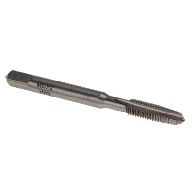 RS PRO Threading Tap, M5 Thread, 0.8mm Pitch, Metric Standard, Hand Tap