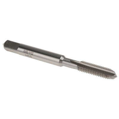 RS PRO Threading Tap, M6 Thread, 1.0mm Pitch, Metric Standard, Hand Tap
