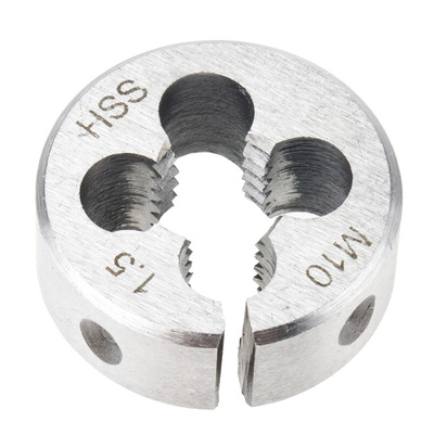 RS PRO Thread Die, M10 x 1.5mm Pitch, 1in od