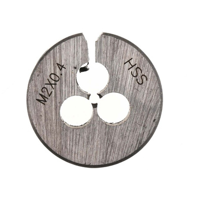 RS PRO Thread Die, M2 x 0.4mm Pitch, 13/16in od