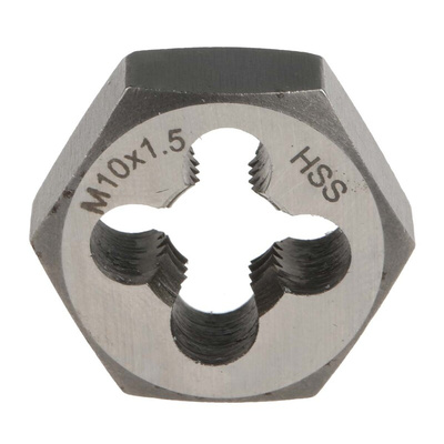 RS PRO 1.5mm Pitch M10 HSS piece Die Nut