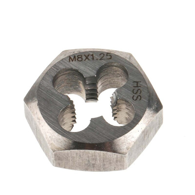 RS PRO 1.25mm Pitch M8 HSS piece Die Nut