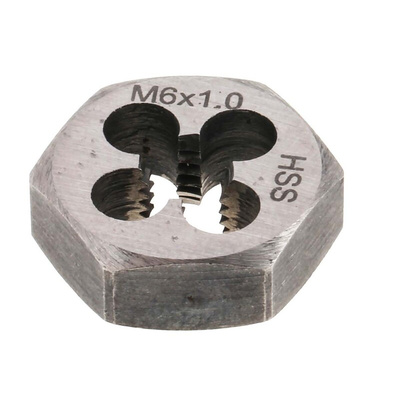 RS PRO 1.0mm Pitch M6 HSS piece Die Nut