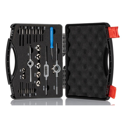 RS PRO 25-Piece HSS Tap & Die Set, M2 - M6 Taps, M2 - M6 Dies
