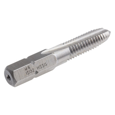 RS PRO Threading Tap, M6 Thread, Metric Standard