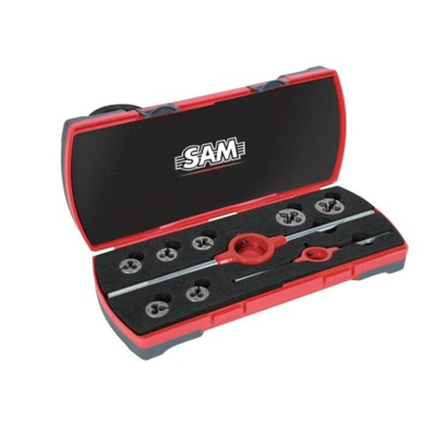 SAM 7-Piece Thread Tap & Die Set, M3 - M12 Dies