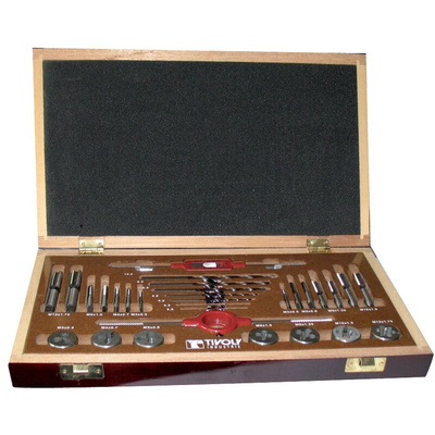 Tivoly 20-Piece HSS Tap & Die Set, M3 - M10 Taps, M3 - M10 Dies