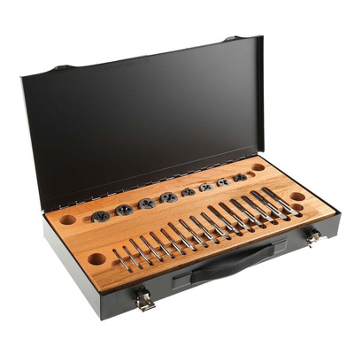 RS PRO 20-Piece HSS Thread Tap & Die Set, M3 - M10 Taps, M3 - M10 Dies