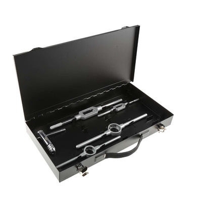 RS PRO 14-Piece HSS Thread Tap & Die Set, 1/4 in UNC - 1/2 in UNC Taps, 1/4 in UNC - 1/2 in UNC Dies