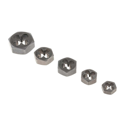 RS PRO 1/4 → 1/2 in UNC Carbon Steel 5 piece Die Nut