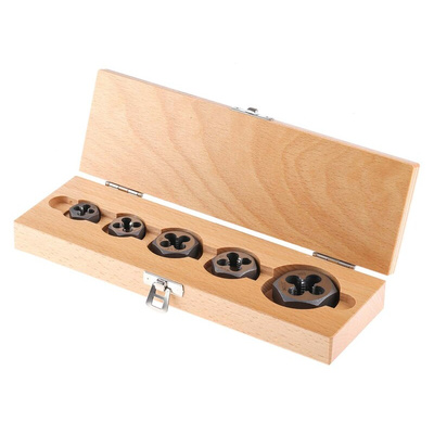 RS PRO 1/4 → 1/2 in UNC Carbon Steel 5 piece Die Nut