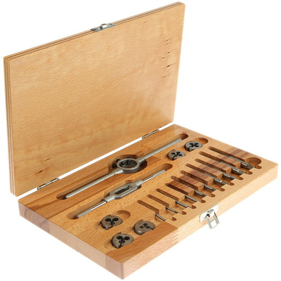 RS PRO 12-Piece HSS Thread Tap & Die Set, M2 - M6 Taps, M2 - M6 Dies