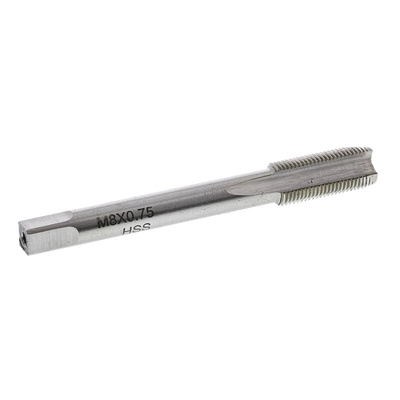 RS PRO Threading Tap, M8 Thread, 0.75mm Pitch, Metric Fine Standard