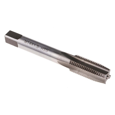 RS PRO Threading Tap, M14 Thread, 1.5mm Pitch, Metric Fine Standard