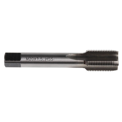 RS PRO Threading Tap, M20 Thread, 1.5mm Pitch, Metric Fine Standard