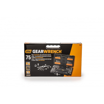 Gear Wrench 75 Piece Carbon Steel Thread Tap & Die Set