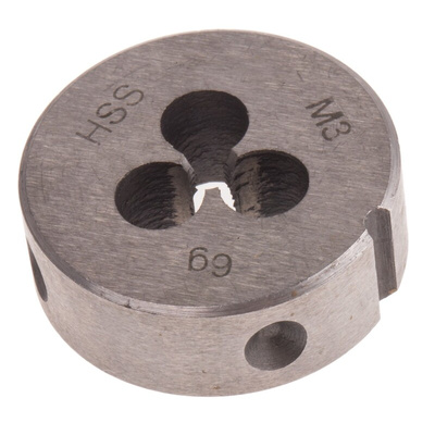 RS PRO Thread Die, M3 x 0.5mm Pitch, 25mm od