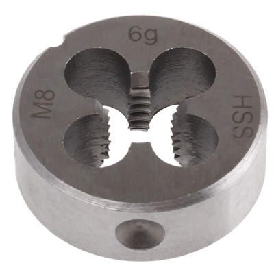 RS PRO Thread Die, M8 x 1.25mm Pitch, 25mm od