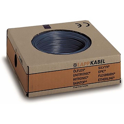 Lapp Black, 0.75 mm² Hookup & Equipment Wire, 100m