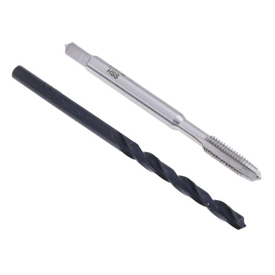 RS PRO Tap & Drill Set, M4 x 0.7mm Thread, 0.7mm Pitch, Metric Coarse Standard