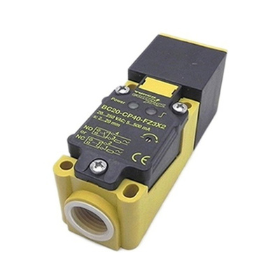 Turck Capacitive sensor - Block, 20 mm Detection, IP67, 1/2-14" NPT Connector Terminal