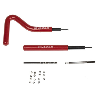 RS PRO 19 piece M2.5 x 0.45 Thread Repair Kit