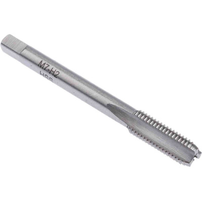 RS PRO Threading Tap, M7 Thread, 1.0mm Pitch, Metric Standard, Hand Tap