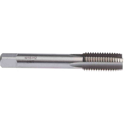 RS PRO Threading Tap, M16 Thread, 2.0mm Pitch, Metric Standard, Hand Tap