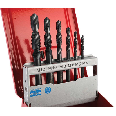 Dormer Tap & Drill Set, M4 to M12 Thread