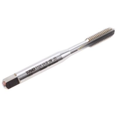 Dormer Tap Set, 1/4 UNF Thread, Hand Tap