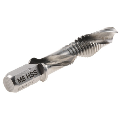 EXACT Threading Tap, M8 Thread, 1.25mm Pitch, Metric Standard