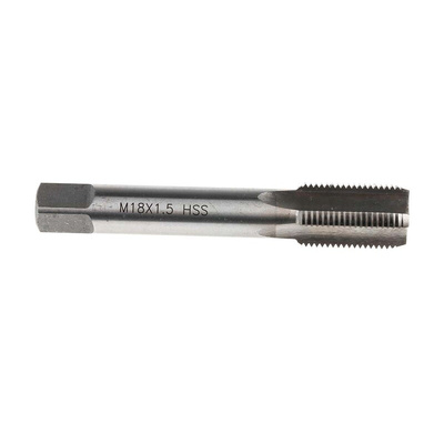 RS PRO Threading Tap, M18 Thread, 1.5mm Pitch, Metric Fine Standard