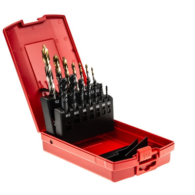 Dormer Tap & Drill Set, M12 Thread, Metric Standard, Hand Tap