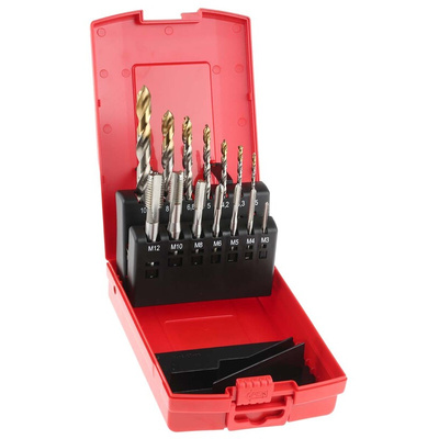 Dormer Tap & Drill Set, M12 Thread, Metric Standard, Hand Tap