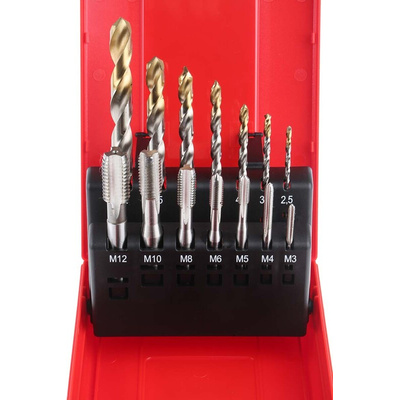 Dormer Tap & Drill Set, M12 Thread, Metric Standard, Hand Tap