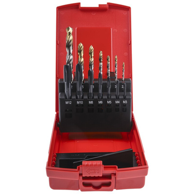 Dormer Tap & Drill Set, M12 Thread, Metric Standard, Hand Tap