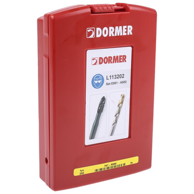 Dormer Tap & Drill Set, M12 Thread, Metric Standard, Hand Tap