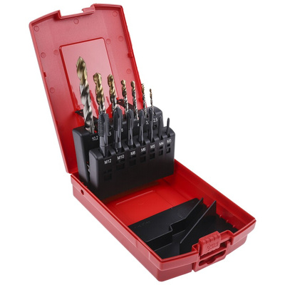 Dormer Tap & Drill Set, M12 Thread, Metric Standard, Hand Tap
