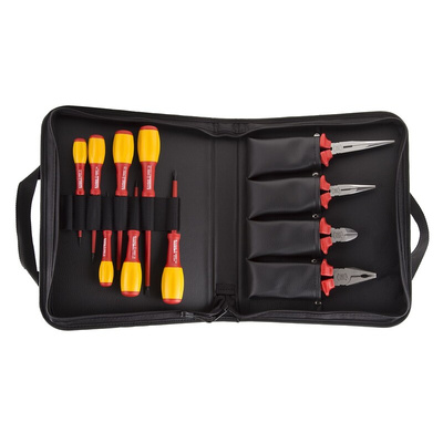 RS PRO 11 Piece Electricians Tool Kit with Pouch, VDE Approved