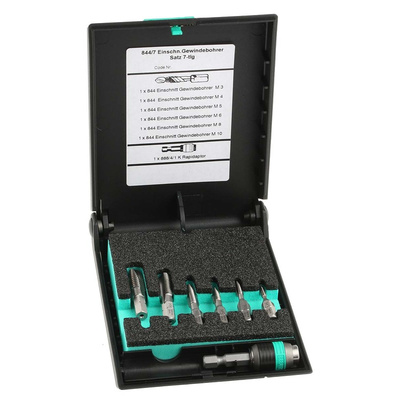 Wera Tap Set, M3 to M10 Thread, Metric Standard